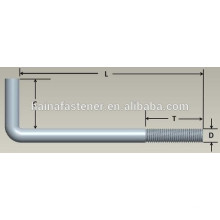 Anchor Bolt, L Hook, 3/4-10x4 In